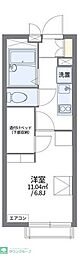 レオパレスカーム 1Kの間取図画像