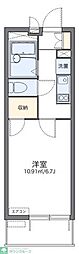 レオパレスプレジデントハイツ 1Kの間取図画像