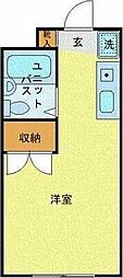 コンフォートマンション北戸田 ワンルームの間取図画像