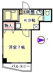 カージィーズ21くまでやビル 1Kの間取図画像