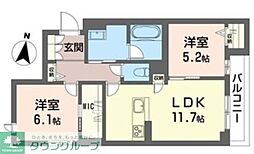 ルピア 2LDKの間取図画像