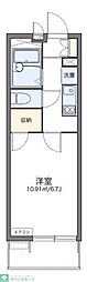 レオパレスリモーネ6 1Kの間取図画像