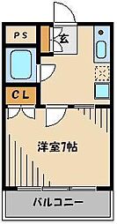 TOP北浦和No.1 1Kの間取図画像