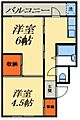 中銀新青木公園マンシオン8号2階6.5万円