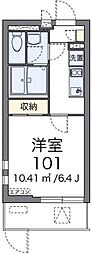 クレイノシャルム 1Kの間取図画像