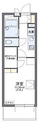 レオパレスボンヌール 1Kの間取図画像