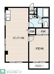 アパートメントハウスイマイ 1LDKの間取図画像