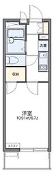 レオパレスブリロ上戸田 1Kの間取図画像