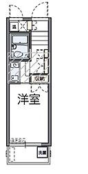 REVANCEHIGASHIURAWA 1Kの間取図画像