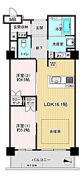 マスターズマンション光明池中樂坊 2LDKの間取図画像