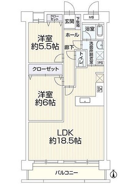 間取りを拡大表示