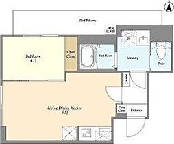 CASA　GRAZIE　池袋  ｜ 東京都豊島区西池袋4丁目23-2（賃貸マンション1LDK・5階・33.69㎡） その2