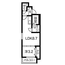 愛知県名古屋市中村区松原町５丁目（賃貸アパート1LDK・3階・29.83㎡） その2