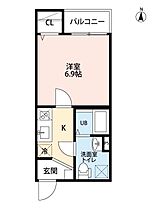 愛知県名古屋市西区栄生１丁目（賃貸アパート1K・3階・24.10㎡） その2