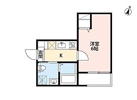 愛知県名古屋市中村区烏森町３丁目（賃貸アパート1K・3階・21.20㎡） その2