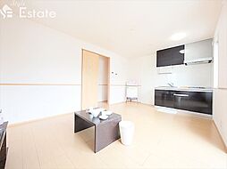 名鉄常滑線 道徳駅 徒歩15分の賃貸アパート 2階1LDKのリビング/ダイニング