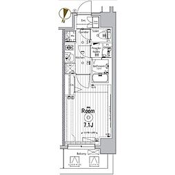 名古屋市営東山線 名古屋駅 徒歩15分の賃貸マンション 3階1Kの間取り