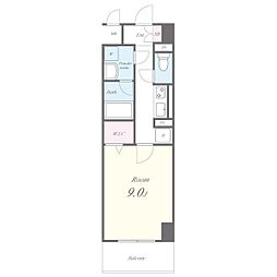 名古屋市営桜通線 太閤通駅 徒歩1分の賃貸マンション 1階1Kの間取り