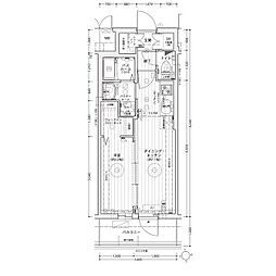 名古屋市営鶴舞線 上前津駅 徒歩5分の賃貸マンション 3階1DKの間取り