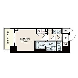 名鉄名古屋本線 栄生駅 徒歩5分の賃貸マンション 10階1Kの間取り