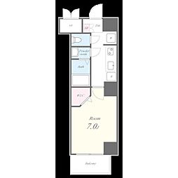 名古屋市営桜通線 太閤通駅 徒歩4分の賃貸マンション 8階1Kの間取り