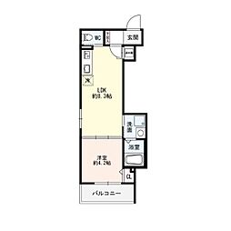 Stage K 向島 3階1LDKの間取り