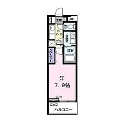 フォルシュ 1階1Kの間取り