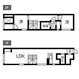 LeGioie名駅2 2LDKの間取図画像