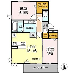 ラルジュ高峯A 1階/102