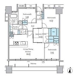 パークアクシス金山WEST 4LDKの間取図画像