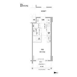 エスリード大須アヴェニュー 1Kの間取図画像