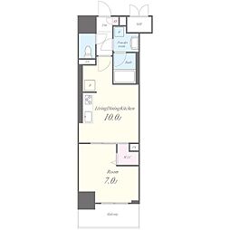 シュトルツ栄 1LDKの間取図画像