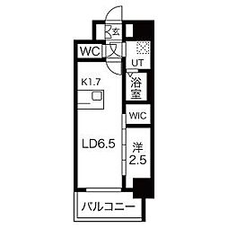 メイクスWアート金山ウエスト 1LDKの間取図画像