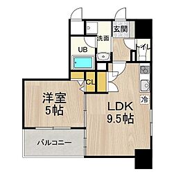 CITYSPIRENagoya-Osu 1LDKの間取図画像