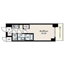 S-RESIDENCE熱田 1Kの間取図画像
