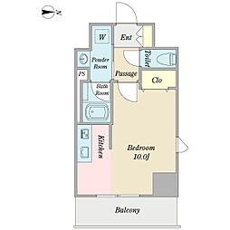 プロシード大須 1Kの間取図画像