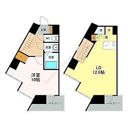 リエス東別院 1LDKの間取図画像