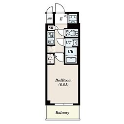 S-RESIDENCE熱田2 1Kの間取図画像