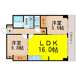 GRANCREST 2LDKの間取図画像