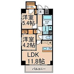 BRILLIA COURT TAIKO-DORI 2LDKの間取図画像