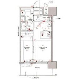 MAXIV新栄 1LDKの間取図画像
