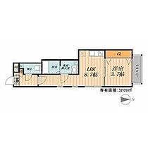 愛知県名古屋市北区清水４丁目（賃貸アパート1LDK・2階・32.09㎡） その2