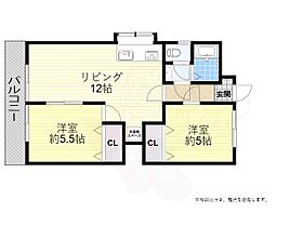 兵庫県神戸市垂水区星陵台４丁目（賃貸マンション2LDK・5階・52.47㎡） その2