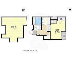 あんしん+東垂水 1SKの間取図画像