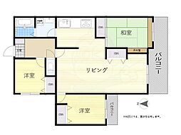 舞子芙蓉ハイツ 3LDKの間取図画像