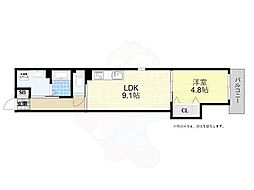 JR東海道・山陽本線 明石駅 徒歩23分の賃貸アパート 2階1LDKの間取り