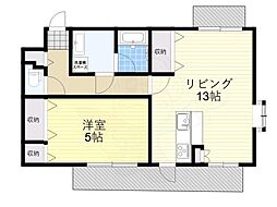 メゾン・ド・ローリエ 4階1LDKの間取り