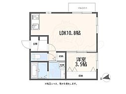 神戸市垂水区野田通アパート 1LDKの間取図画像