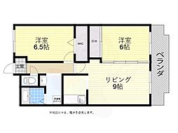 Palos135 2LDKの間取図画像