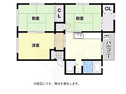 旭ケ丘コーポ 3SDKの間取図画像